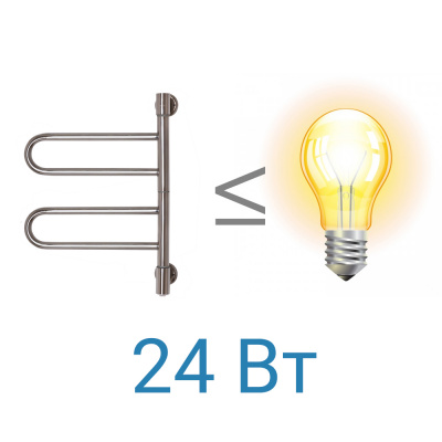 Полотенцесушитель электрический U chrome G2K 540*400 Energy фото в интернет-магазине Русалия