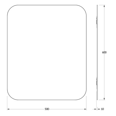 Зеркало настенное Primary EVOFORM 50х60 см, BY 0126 фото в интернет-магазине Русалия