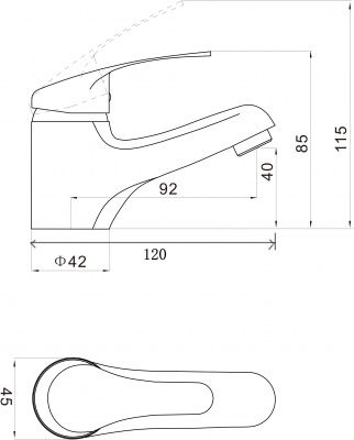 Смеситель для раковины S-T1001 Savol фото в интернет-магазине Русалия