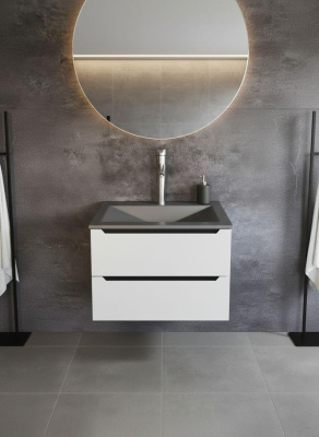 Раковина для ванной Uperwood Geo 70 см, графит RGeo70g фото в интернет-магазине Русалия