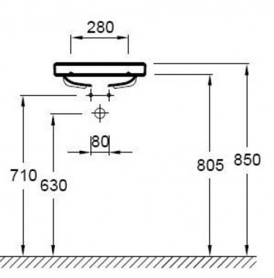 Раковина Odeon Up E4759G-00 Jacob Delafon фото в интернет-магазине Русалия