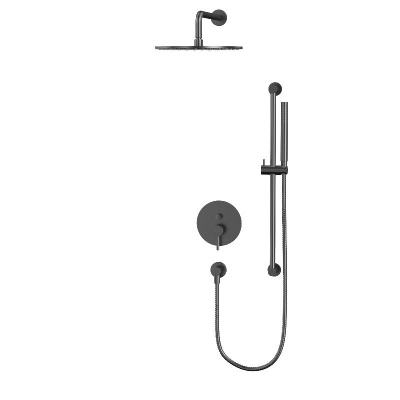 Система для душа скрытого монтажа WHITECROSS Y YSET05GM (оружейная сталь) фото в интернет-магазине Русалия