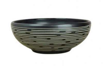 Раковина накладная круглая черная MNC J2072 CeramaLux фото в интернет-магазине Русалия