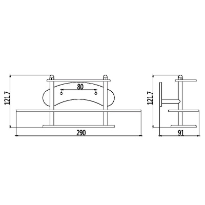 Держатель для зубных щеток Haiba HB101, хром фото в интернет-магазине Русалия