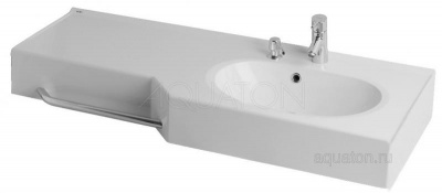 Раковина AQUATON Отель 2/127 правая белая с навесами 1A70123WOT01R фото в интернет-магазине Русалия