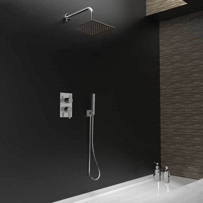 Встраиваемая душевая система с тропическим душем и душевым комплектом из ABS-пластика BLAUTHERM 941502RPK225 Ramon Soler фото в интернет-магазине Русалия