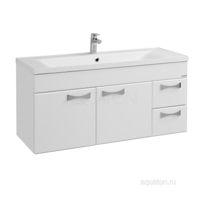 Тумба под раковину AQUATON Диор 120 белый 1A110601DR010 фото в интернет-магазине Русалия