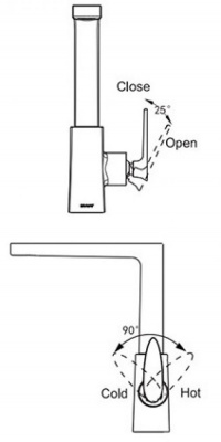 Смеситель для кухни Spring F779113C Bravat фото в интернет-магазине Русалия