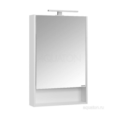 Зеркальный шкаф AQUATON Сканди 55 белый 1A252102SD010 фото в интернет-магазине Русалия