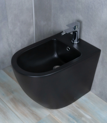 Биде напольное Gid BDN-36BM 21107 черный матовый 56x36.5x42 фото в интернет-магазине Русалия