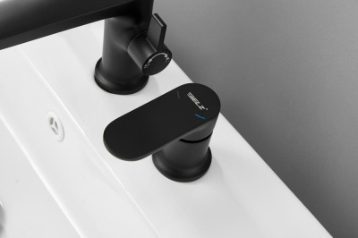 Смеситель для ванны BELZ на борт черный (B66713-7) фото в интернет-магазине Русалия