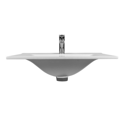 Тумба с раковиной подвесная 60см белая матовая BOND Cube T01605-S05W фото в интернет-магазине Русалия