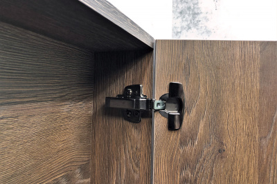 COMFORTY. Шкаф-колонна  "Франкфурт-40" дуб шоколадно-коричневый фото в интернет-магазине Русалия