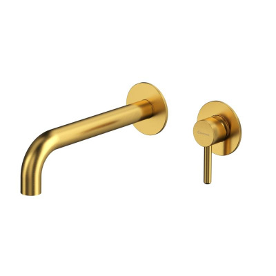 Смеситель для умывальника скрытого монтажа WHITECROSS Y Y1215GLB (брашированное золото) фото в интернет-магазине Русалия