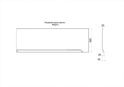 Экран Мари-левая Щ0000046127 Тритон фото в интернет-магазине Русалия