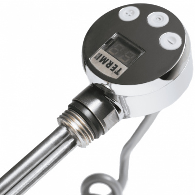 ТЭН ТЕРМИКОМ со светодиодами, 300 Вт, цвет ХРОМ, шнур серый витой фото в интернет-магазине Русалия