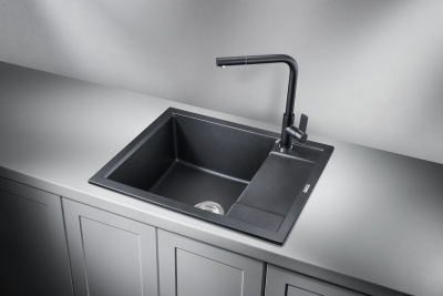 Кухонная мойка GRANULA (6002, ШВАРЦ) фото в интернет-магазине Русалия