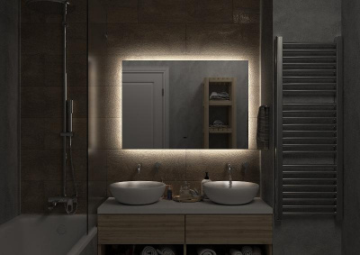 Зеркало Нембус 1000x700 НЕМ-02-100/70-14 Misty фото в интернет-магазине Русалия