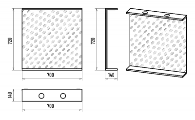 Зеркало Енисей 70 Э-Ени02070-011 Misty фото в интернет-магазине Русалия