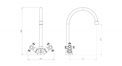 230000000 Retro, смеситель для кухни фото в интернет-магазине Русалия