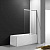 Душевая шторка на ванну CEZARES SLIDER-VF-11-90/150-C-Cr прозрачное, профиль хром фото в интернет-магазине Русалия