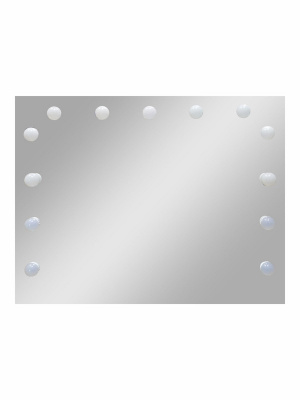Зеркало с подсветкой Гримерное Антураж 900х700 (13 ламп) ЗГП06 Continent фото в интернет-магазине Русалия