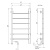 Электрический полотенцесушитель Аврора DMT 109-6 40х80 ЧРН EK L фото в интернет-магазине Русалия Электрический полотенцесушитель Аврора DMT 109-6 40х80 ЧРН EK L фото в интернет-магазине Русалия