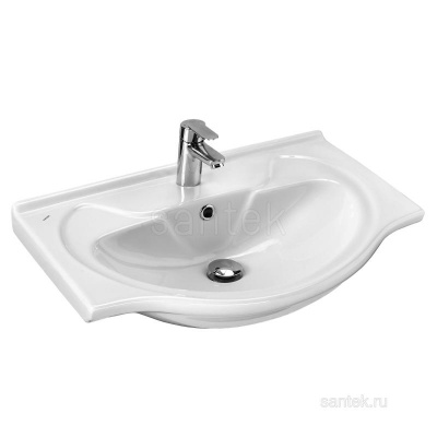 Раковина Santek Байкал 65 отверстие под смеситель 1WH109651 фото в интернет-магазине Русалия