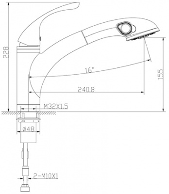 Смеситель для кухни Intense LM5650C Lemark фото в интернет-магазине Русалия