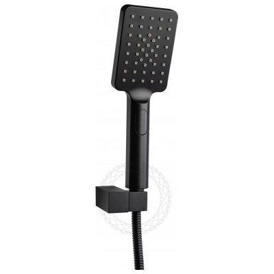 Душевая система встраиваемая FILARETE Waterfall FL1012BL, черный фото в интернет-магазине Русалия