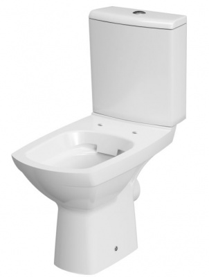 Унитаз безободковый с сиденьем-микролифт Carina Clean On KO-CAR011-3/5-COn-DL Cersanit фото в интернет-магазине Русалия