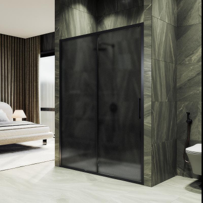 Душевая дверь, раздвижная,6 мм , Стекло Графит матовое,1950*1200 MGD-1288-6 MaybahGlass фото в интернет-магазине Русалия