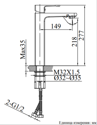 Смеситель для раковины AltroBagno Lamberto 010213 MB AltroBagnoLamberto010213MB фото в интернет-магазине Русалия