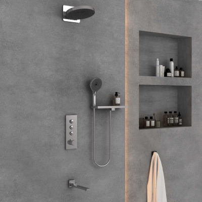 Душевой комплект VSFW-433TI1RCH встраиваемый, хром Vincea фото в интернет-магазине Русалия