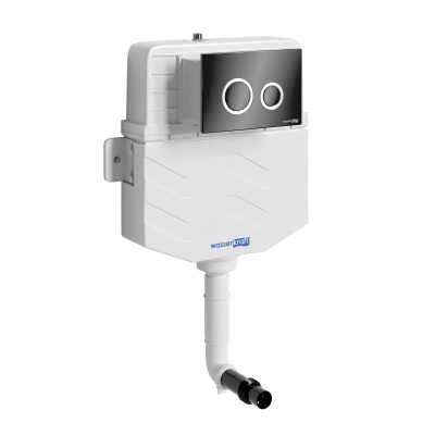 Aller 10TLT.031.ME.PB01 Встраиваемый смывной бачок, черный, хром Wasserkraft фото в интернет-магазине Русалия