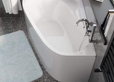 Акриловая ванна VAGNERPLAST SELENA 160x105 Left VPBA163SEL3LX-04 фото в интернет-магазине Русалия