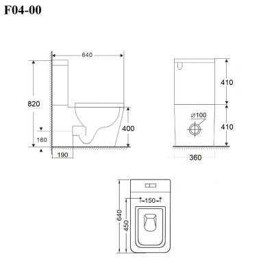 BOND F04-00 Унитаз напольный безободковый белый с сиденьем микролифт фото в интернет-магазине Русалия