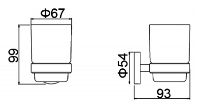 Стакан для зубных щеток Timo Saona (13031/18) фото в интернет-магазине Русалия