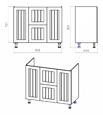 Тумба Спарта 100 с раковиной Dreja Harmonia 100 Misty фото в интернет-магазине Русалия