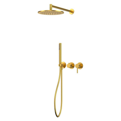 Система для душа скрытого монтажа WHITECROSS Y YSET13GLB (брашированное золото) фото в интернет-магазине Русалия