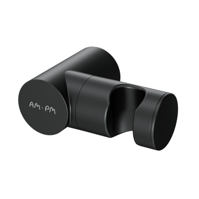 F0500822 держатель для ручного душа настенный, черный, шт. фото в интернет-магазине Русалия