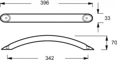 Ручки для ванн Biove/Parallel E60327-CP, хром Jacob Delafon фото в интернет-магазине Русалия