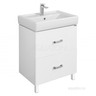 Тумба под раковину AQUATON Америна 70 Н белый 1A169301AM010 фото в интернет-магазине Русалия