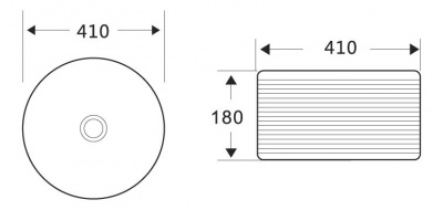 Раковина накладная круглая BB1420 Belbagno фото в интернет-магазине Русалия