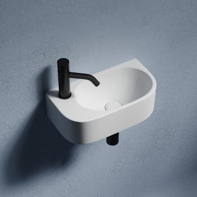 Умывальник подвесной прямоугольный (чаша справа, отверстие под смеситель слева) Element 409*224*110мм CN6066R Ceramica Nova фото в интернет-магазине Русалия