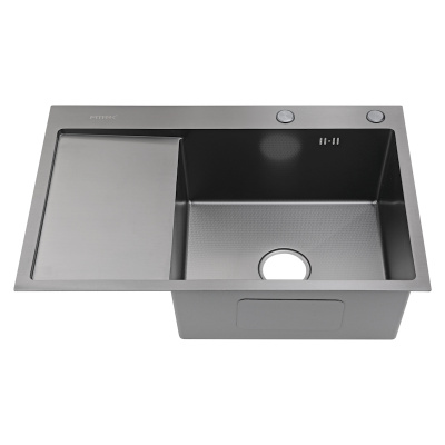 Мойка для кухни Fmark FSC6550Q-R, графит фото в интернет-магазине Русалия