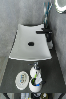 Раковина накладная прямоугольная Simple-N N9176 GID фото в интернет-магазине Русалия