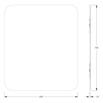 Зеркало настенное Primary EVOFORM 60x70 см, BY 0113 фото в интернет-магазине Русалия