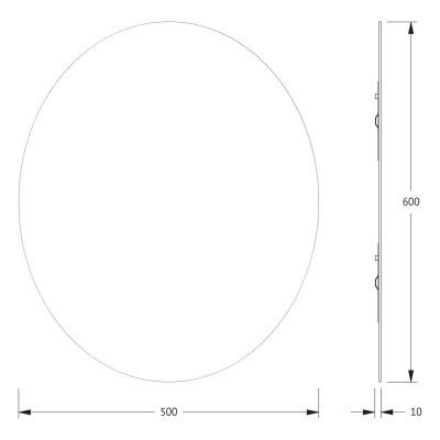 Зеркало настенное Primary EVOFORM 50х60 см, BY 0029 фото в интернет-магазине Русалия