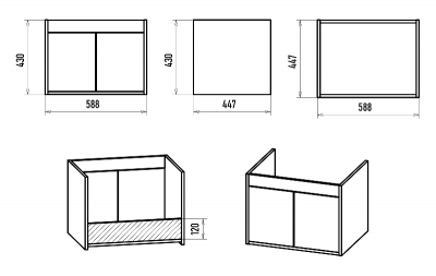 Тумба Пайн 60 подвесная с раковиной Керамин Женева 60 Misty фото в интернет-магазине Русалия